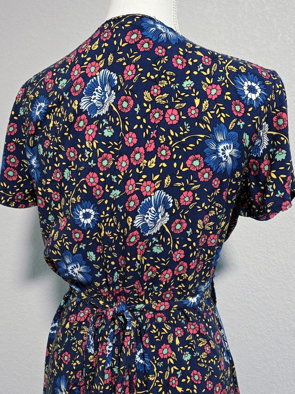 PRETTYGARDEN Floral Wrap Maxi Dress M - Picture 5 of 9